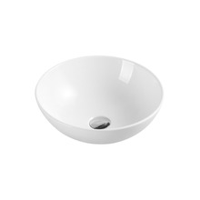 Spin 400mm Rounded Bottom Counter Top Ceramic Basin
